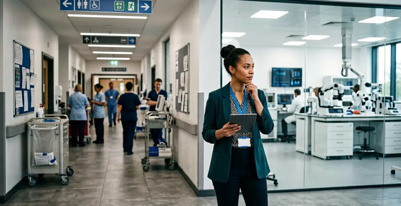 Professional biomedical engineer contemplating career decision between NHS and private sector pathways