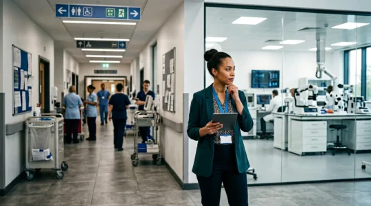 Professional biomedical engineer contemplating career decision between NHS and private sector pathways