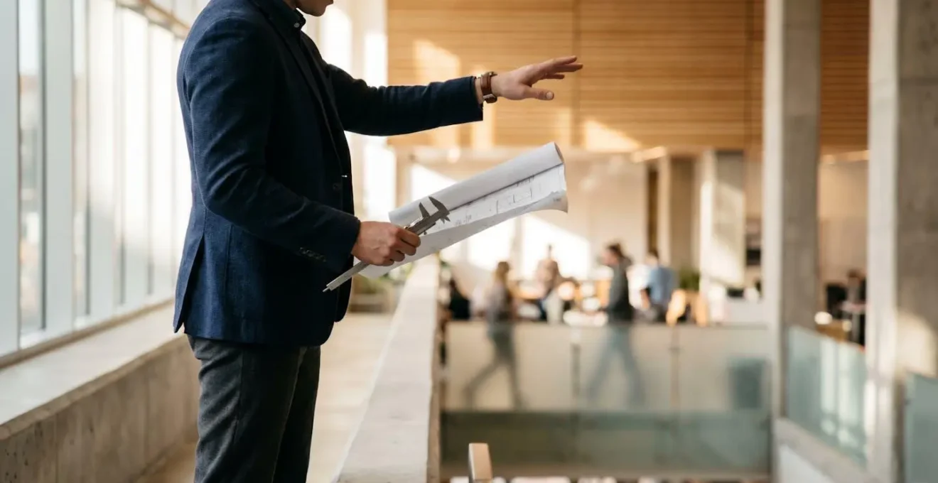 Professional navigating the transition from technical specialist to leadership role while maintaining expertise