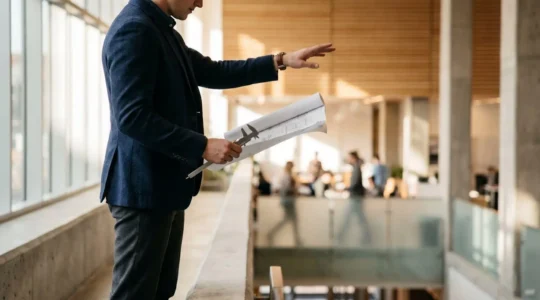 Professional navigating the transition from technical specialist to leadership role while maintaining expertise